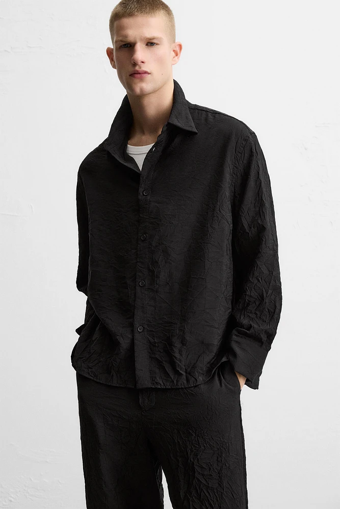 CHEMISE EFFET PLISSÉ