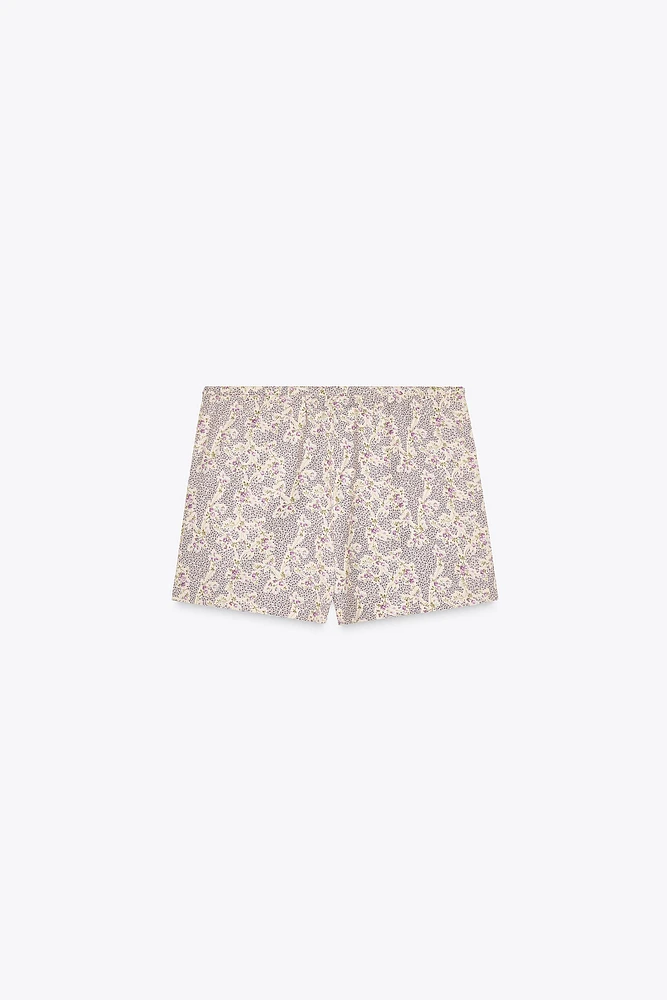 FLORAL PRINT SHORTS