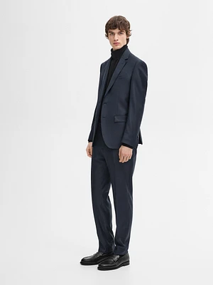 Pantalon pied-de-poule laine