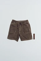 COMFY TWILL COTTON LINEN SHORTS