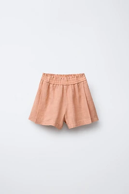 100% LINEN SHORTS