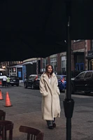 MANTEAU LONG EFFET MOUTON