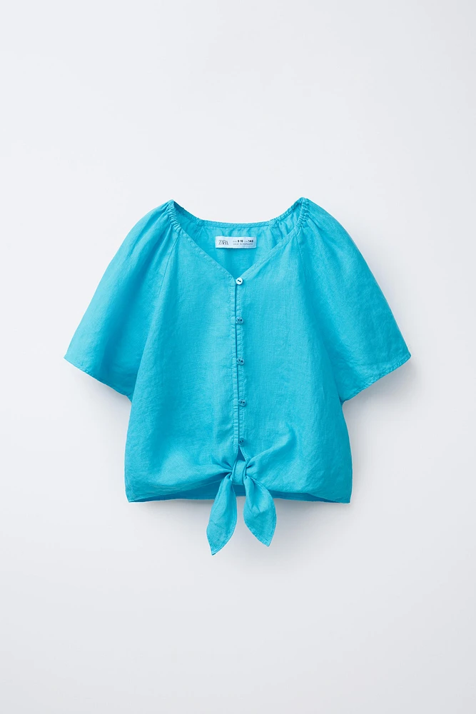 100% LINEN TOP