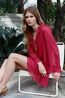 ROBE COURTE EFFET FROISSÉ