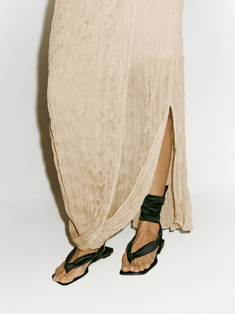 Pleated skirt with fold detail - Limited Edition