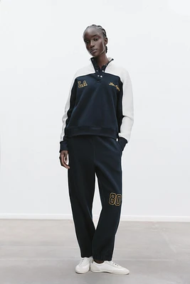 EMBROIDERED NUMBER SWEATPANTS