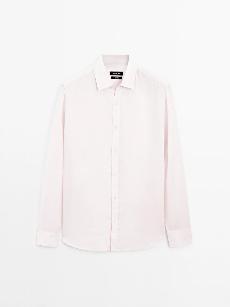 100% linen regular fit shirt
