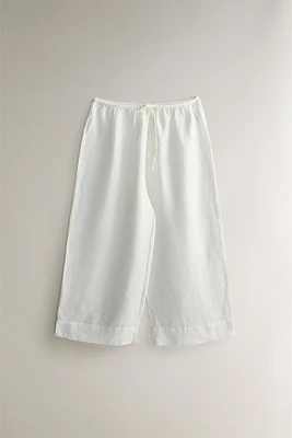PANTALON LIN OURLET LARGE