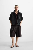 COTTON - LINEN OVERSHIRT