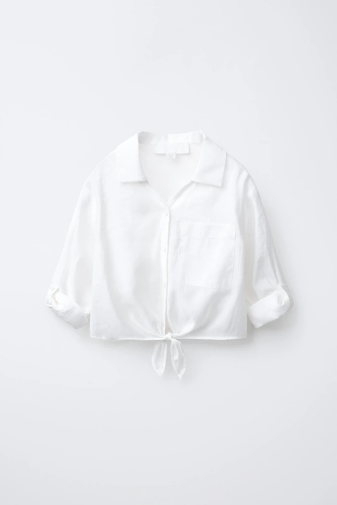 CHEMISE FLUIDE À NŒUD