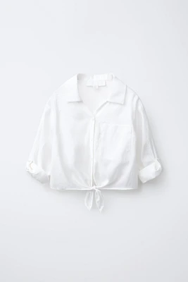 CHEMISE FLUIDE À NŒUD