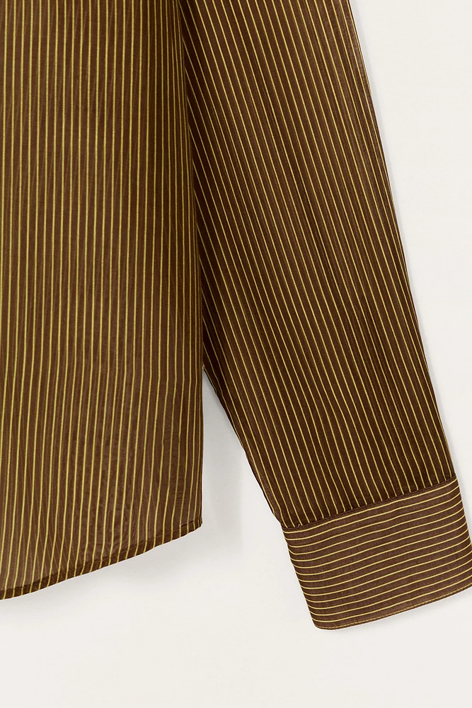 LIMITED EDITION STRIPED COLOR BLOCK SHIRT