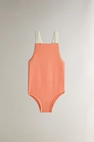 MAILLOT DE BAIN PLAGE ENFANT COULEUR CONTRASTANTE