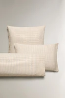 DYED THREAD CHECK PILLOWCASE
