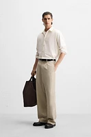 PLEATED WIDE FIT PANTS