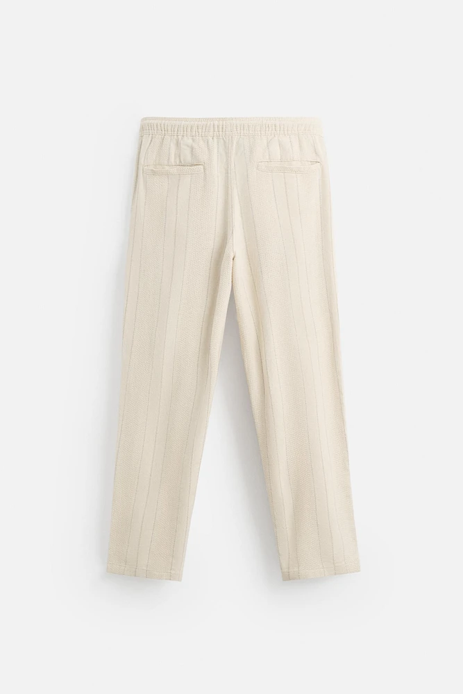 JACQUARD STRIPED PANTS