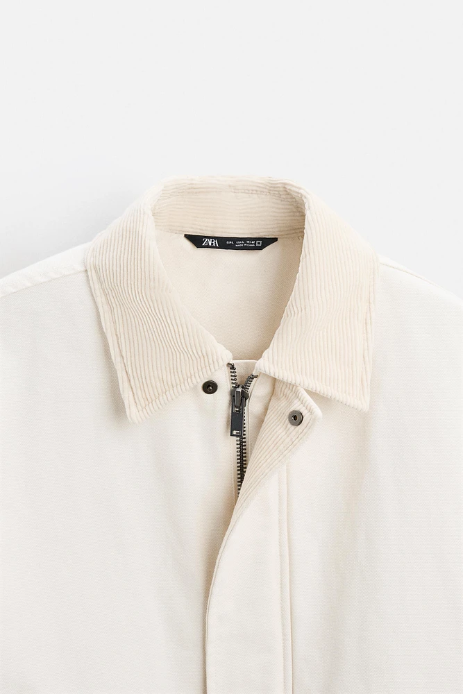 MIXED COLLAR JACKET