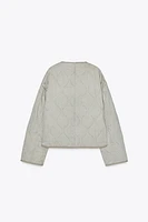 WASHED-EFFECT QUILTED JACKET