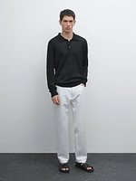 Pantalon tapered coton