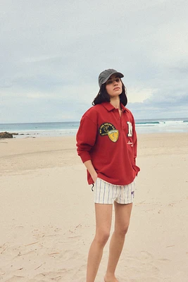 PATCH POLO SWEATSHIRT
