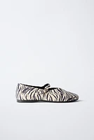 ANIMAL PRINT BALLET FLATS