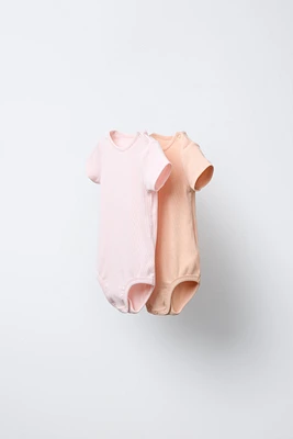 TWO-PACK OF RIB BODYSUITS