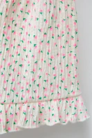 PRINTED RUFFLE SHORTS