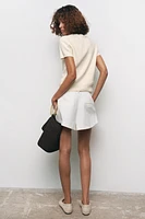 BASIC KNIT SHORT SLEEVE TOP