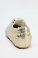 METALLIC EFFECT SNEAKERS