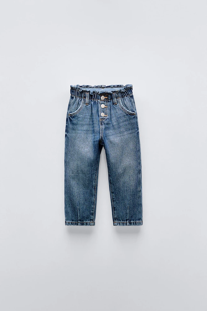 PAPERBAG PLEATED JEANS