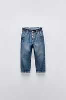 PAPERBAG PLEATED JEANS