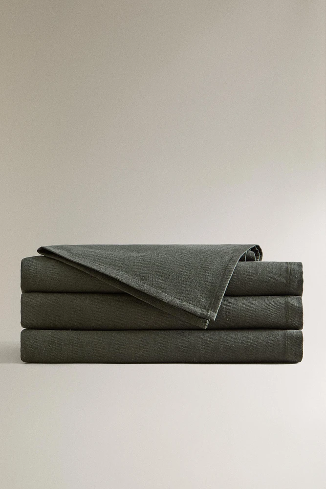 WASHED COTTON TABLECLOTH