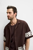 RELAXED FIT EMBROIDERED SHIRT