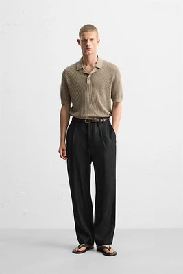 POLO EN MAILLE STRUCTURÉE