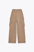 WIDE LEG CARGO PANTS