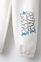 GRAFFITI FLEECE JOGGER PANTS