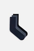 3-PACK OF RIB SOCKS