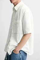 RELAXED FIT EMBROIDERED OVERSHIRT