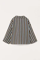 LIMITED EDITION STRIPED FLOWY SHIRT