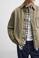RELAXED FIT PATCH OVERSHIRT