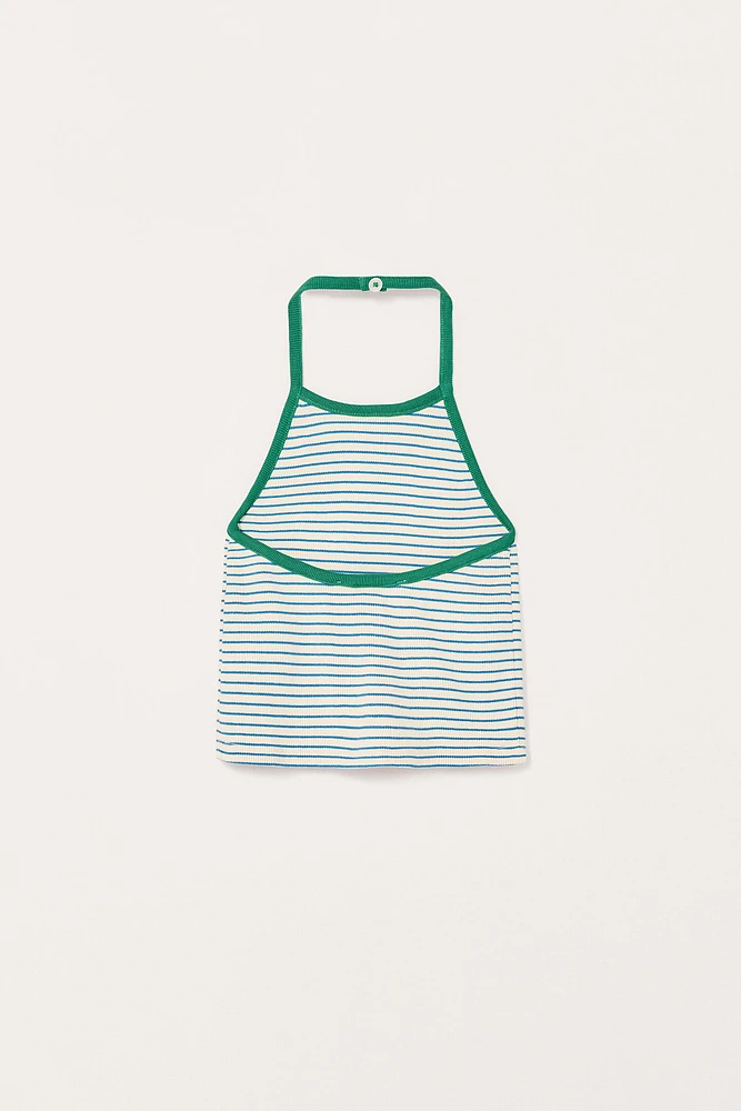 TOP HALTER RAYURES ÉDITION LIMITÉE