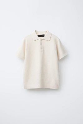 BASIC KNIT POLO SHIRT