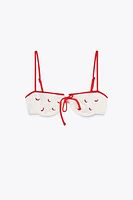 HAUT DE BIKINI À ARMATURES BRODÉ