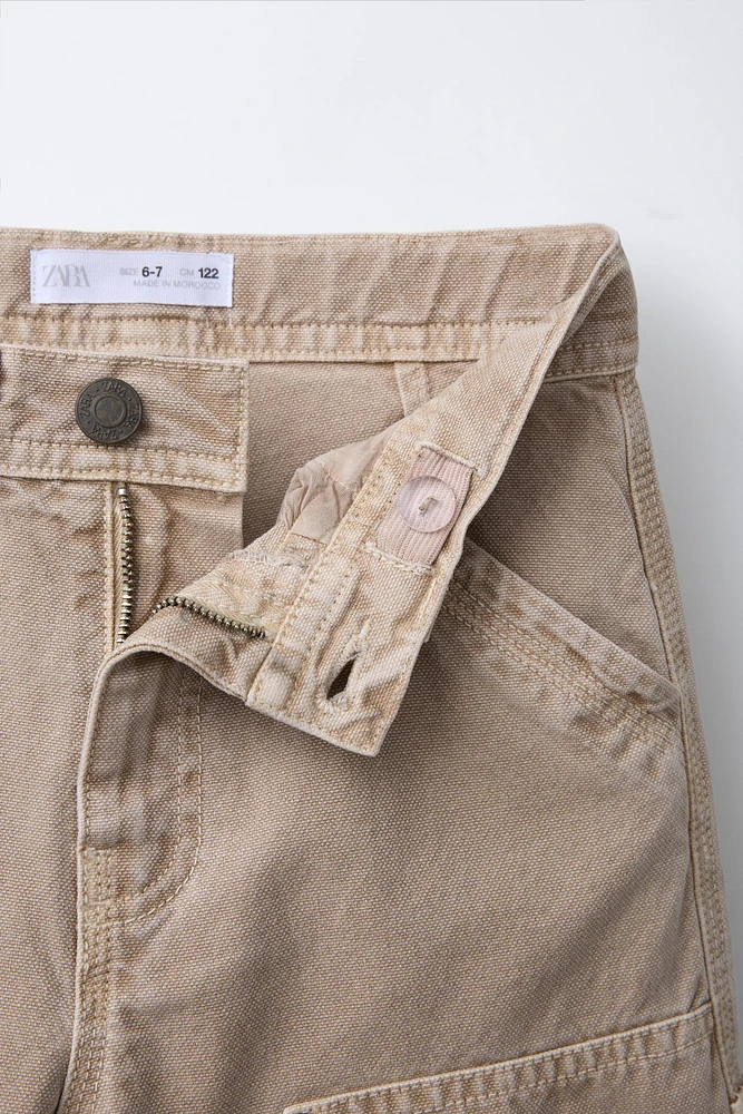 PANTALON CARPENTER À JAMBES LARGES AVEC POCHES