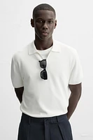 TEXTURED KNIT POLO