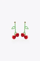 CHERRY BEAD EARRINGS