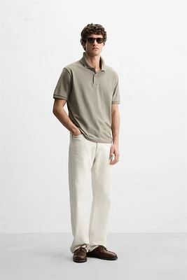 BASIC TEXTURED WEAVE PIQUÉ POLO