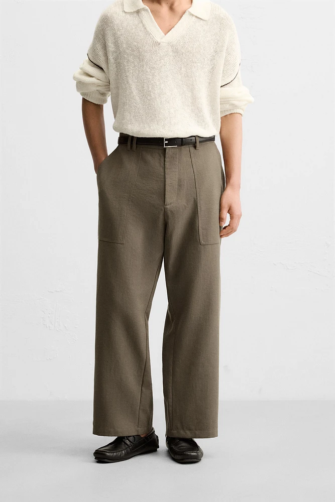 PANTALON RELAXED FIT À POCHES