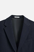 TEXTURED SUIT BLAZER
