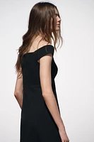 OFF-THE-SHOULDER MINI DRESS